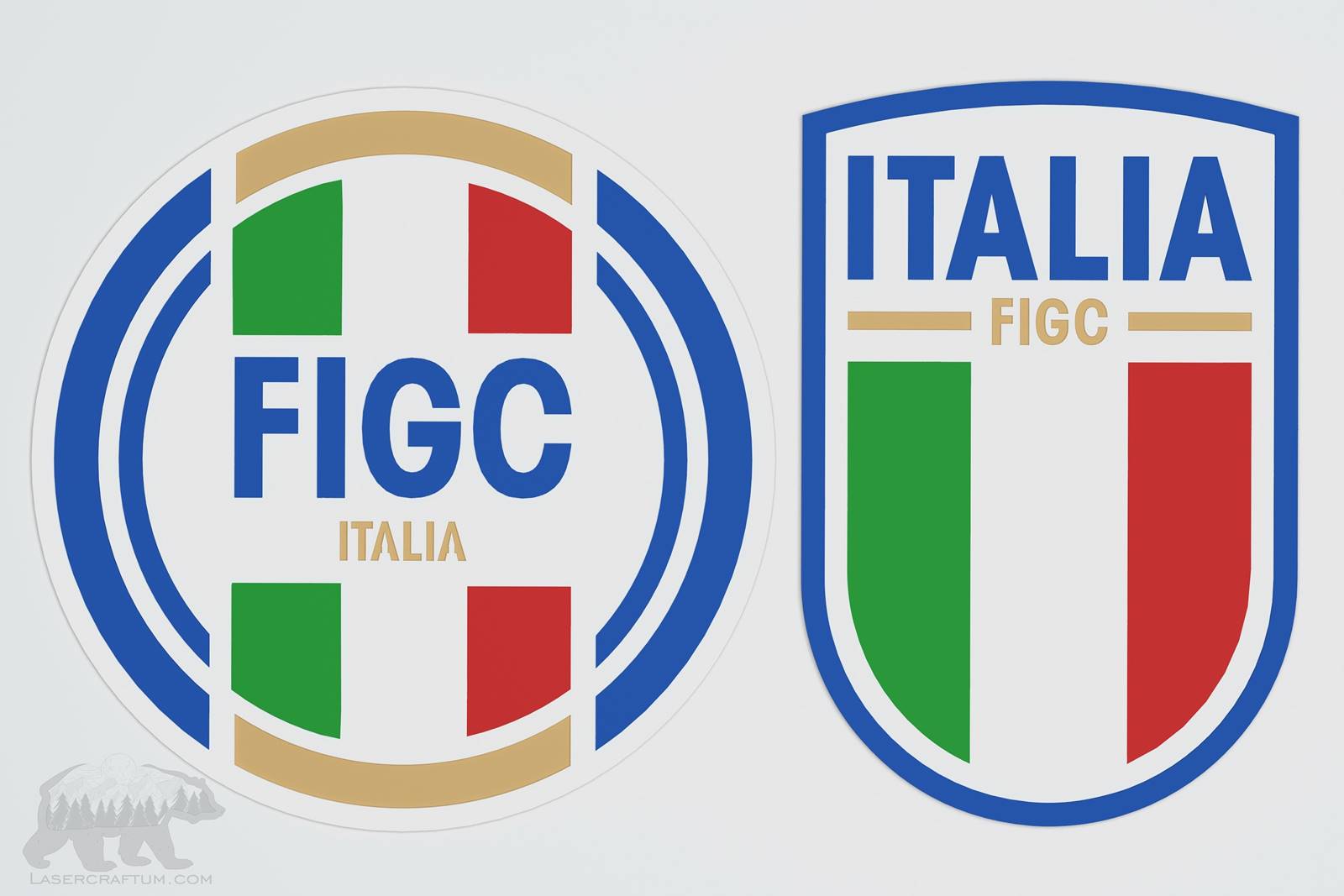 Italy National Football Team Logos Layered Design for cutting