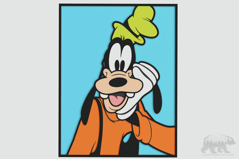 Goofy Portrait Layered Design for cutting