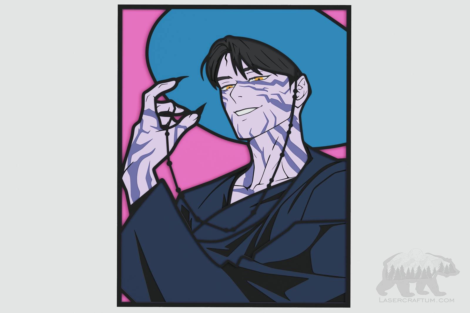 Jinu (K-Pop Demon Hunters) Layered Design for cutting