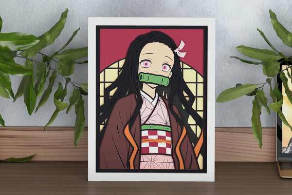 Nezuko Shadow Box. File for cutting