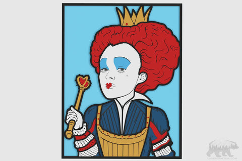 Queen of Hearts Layered Design for cutting