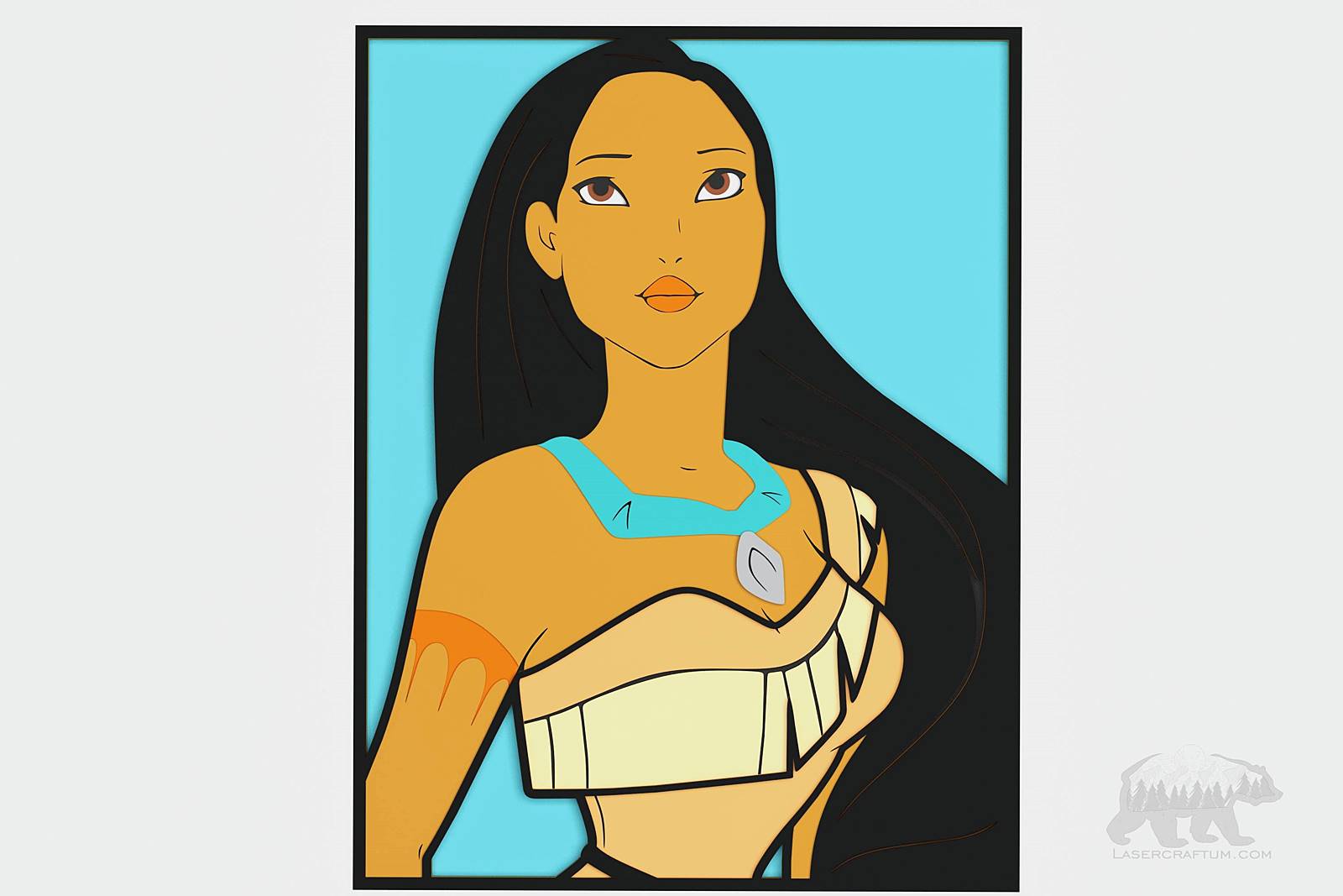 Pocahontas Layered Design for cutting