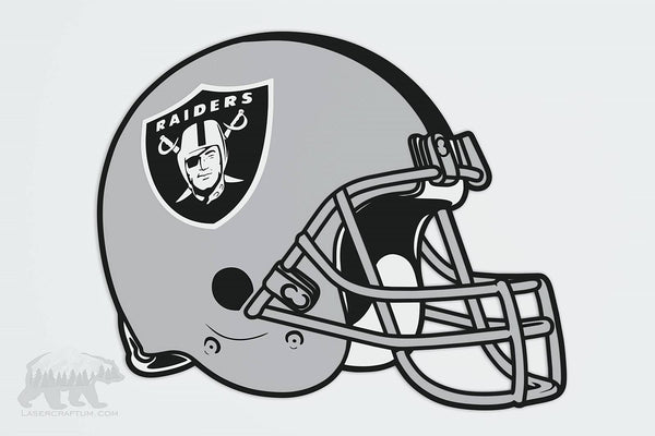 Las Vegas Raiders Helmet Layered Design for cutting