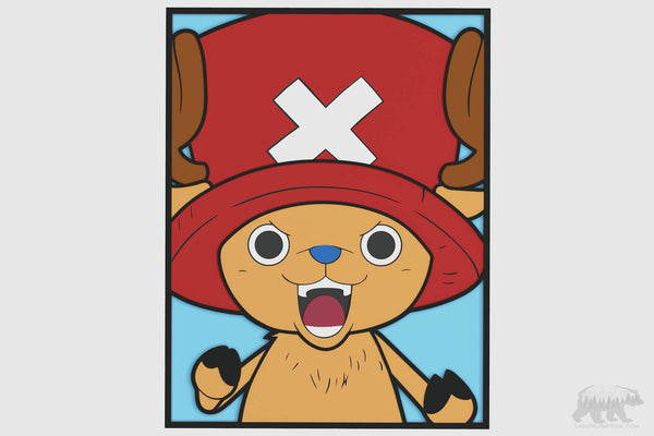 Tony Tony Chopper Portrait (One Piece) Layered Design for cutting