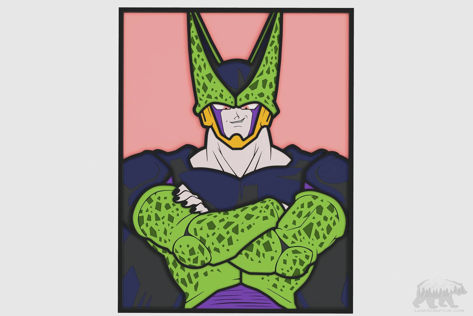 Perfect Cell (Dragon Ball) Layered Design for cutting
