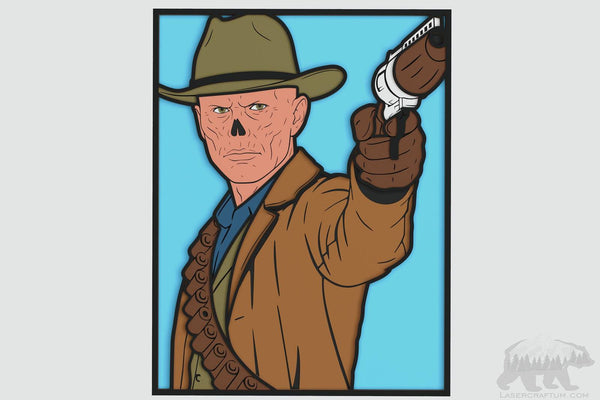 Fallout Ghoul Layered Design for cutting