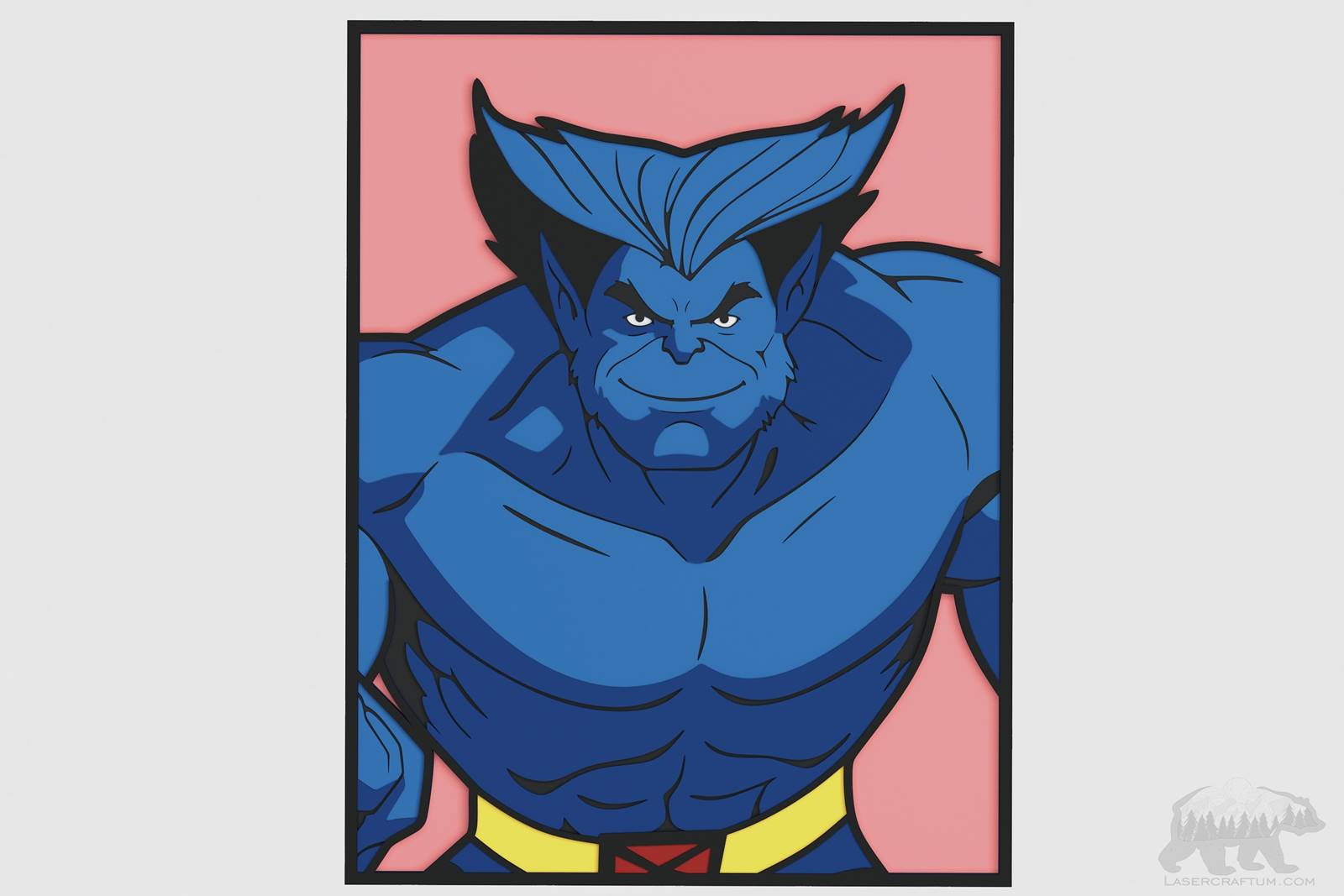 Beast (X-Men) Layered Design for cutting