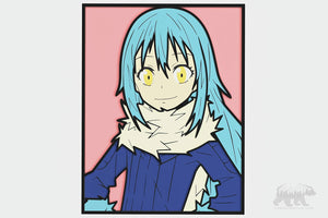 Rimuru Tempest Layered Design for cutting - LaserCraftum