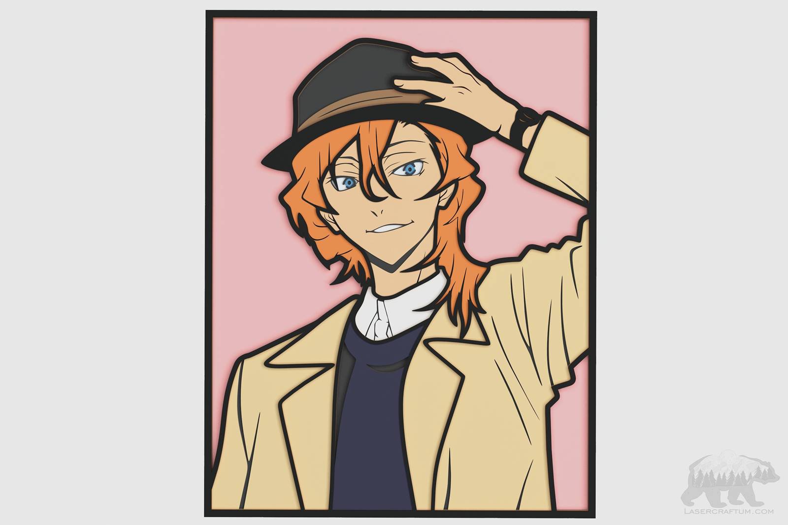 Chuya Nakahara (Bungo Stray Dogs) Layered Design for cutting