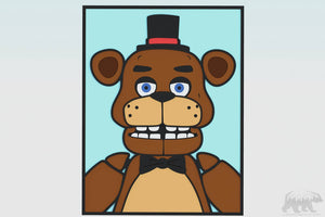 Freddy (FNAF) Layered Design for cutting