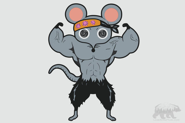 Muscle Mice (Demon Slayer) Layered Design for cutting