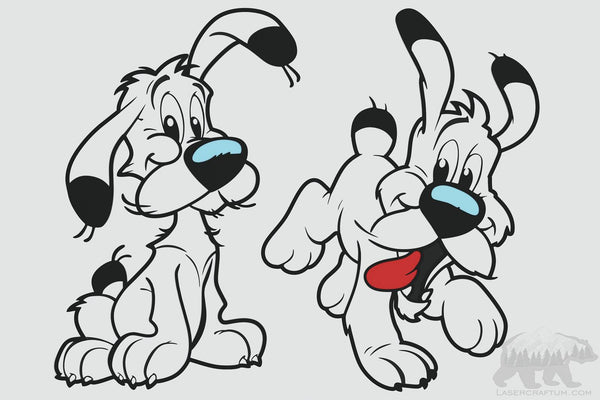 Idefix (Dogmatix) Layered Design for cutting