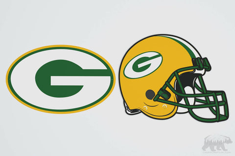 Green Bay Packers Layered Design for cutting