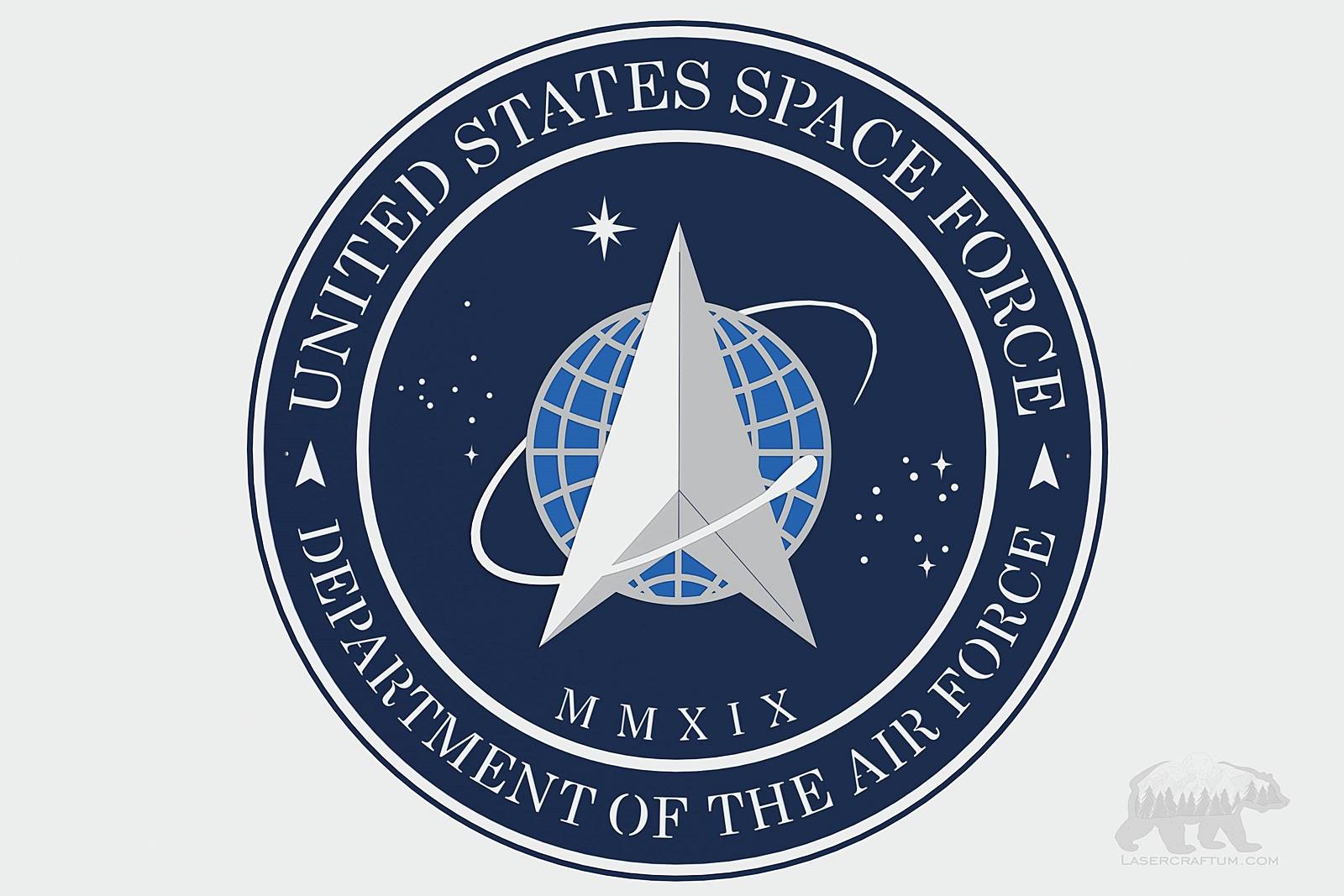 US Space Force Logo Layered Design For Cutting LaserCraftum us-space-force-logo-layered-design-for-cutting-lasercraftum