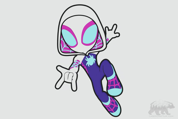 Gwen Stacy (Ghost-Spider)Layered Design for cutting