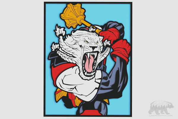 Battle Beast (Invincible) Layered Design for cutting