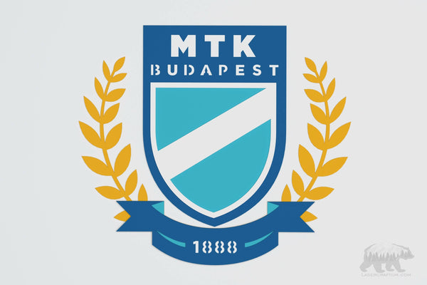 MTK Budapest Logo Layered Design for cutting