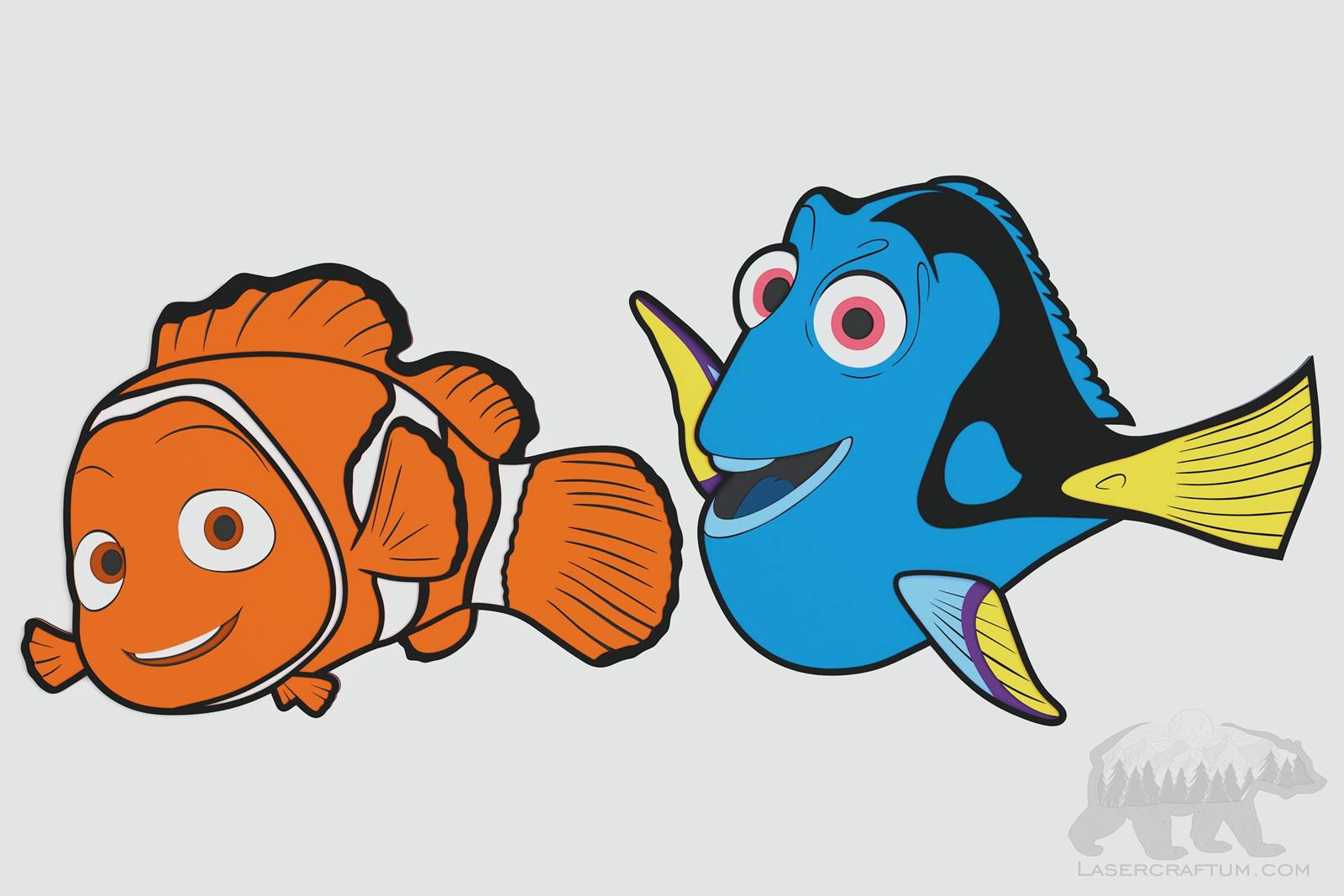 Nemo And Dory Layered Design for cutting