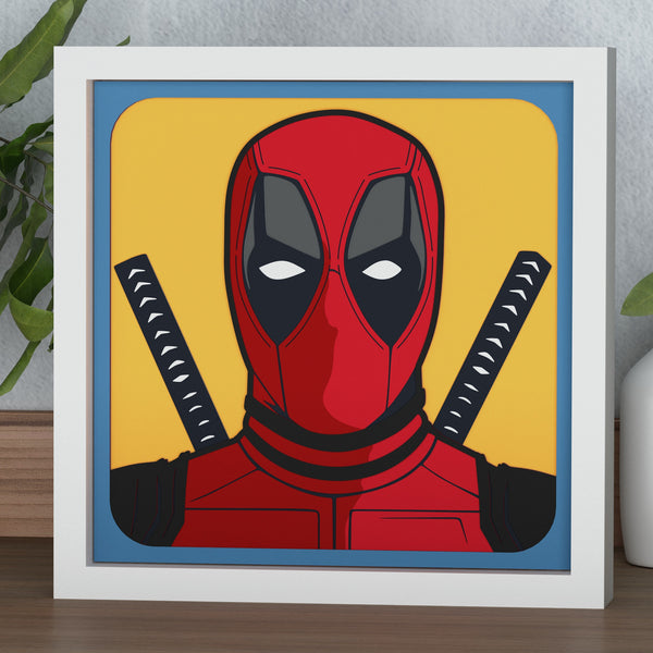 DeadPool Shadow Box. File for cutting