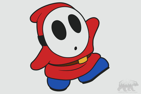 Shy Guy (Mario) Layered Design for cutting