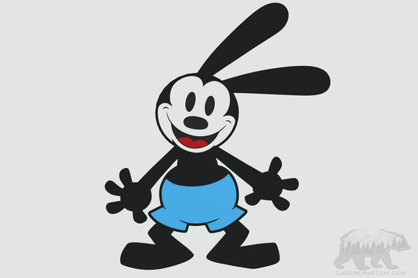 Oswald the Lucky Rabbit Layered Design for cutting