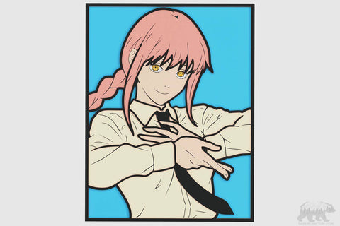Makima (Chainsaw Man) Layered Design for cutting