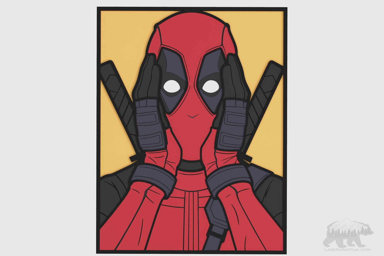 Deadpool v2 Layered Design for cutting