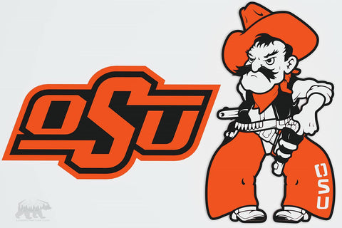 Oklahoma State University Logo Layered Design for cutting