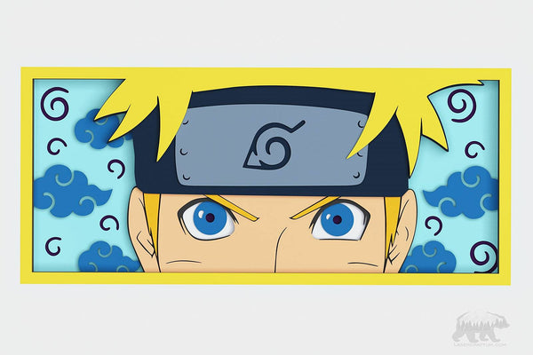 Naruto Eyes Shadow Box. File for cutting