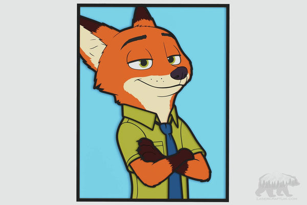 Nick Wilde (Zootopia) Layered Design for cutting