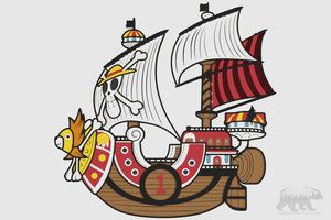 Thousand Sunny (One Piece) Layered Design for cutting