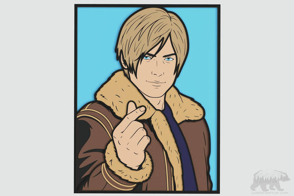 Leon S Kennedy (Resident Evil) Layered Design for cutting