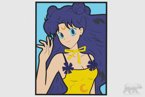 Luna (Sailor Moon) Layered Design for cutting