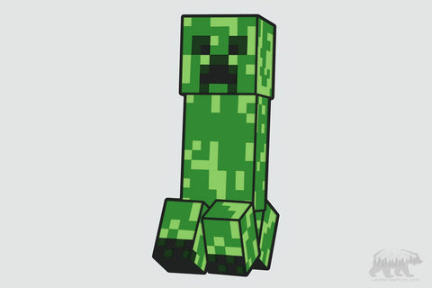 Minecraft Creeper v2 Layered Design for cutting