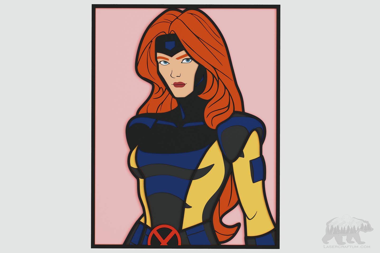 Jean Grey (X - Men) Layered Design for cutting