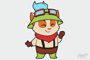 Teemo (League of Legends) Layered Design for cutting
