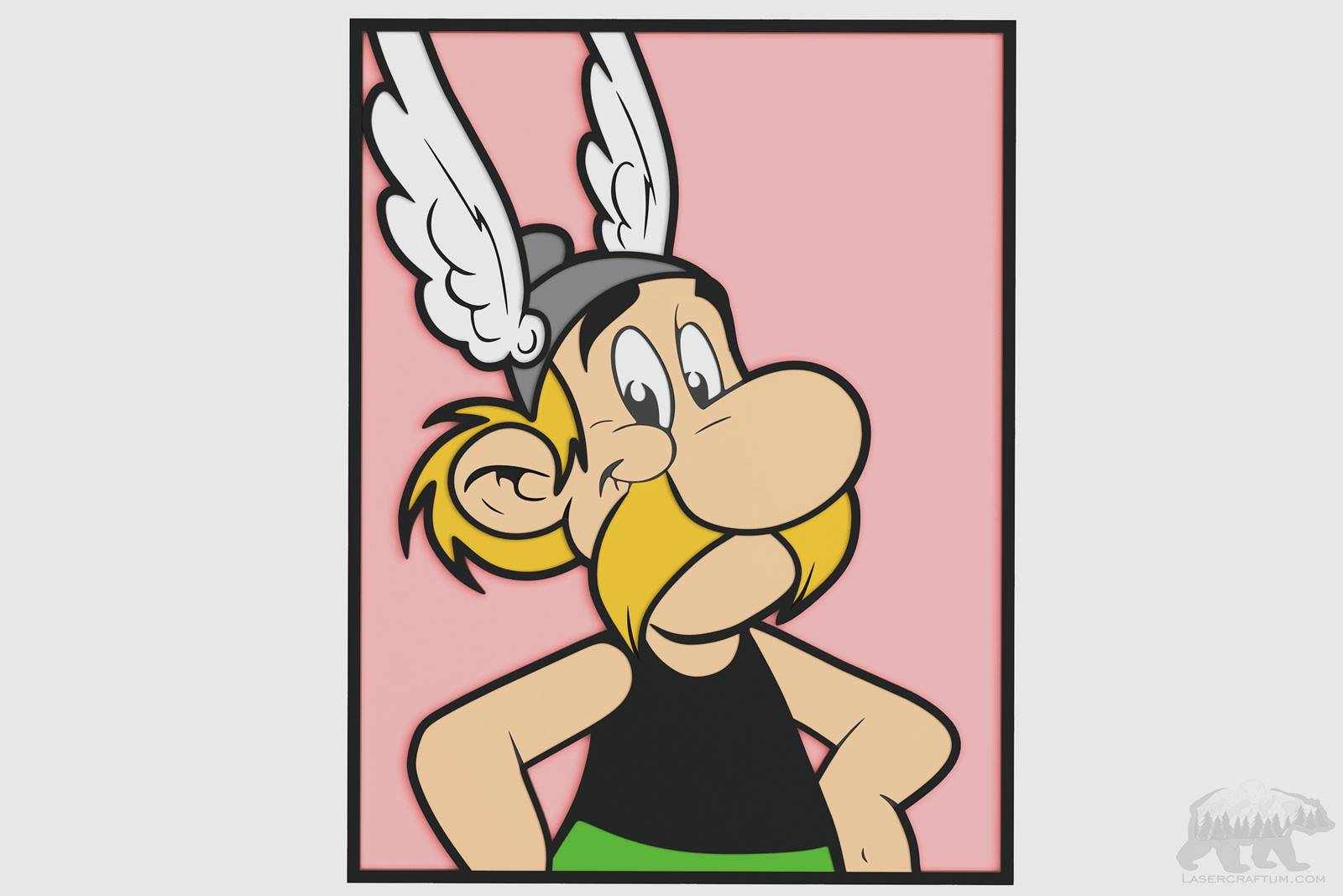 Asterix Layered Design for cutting