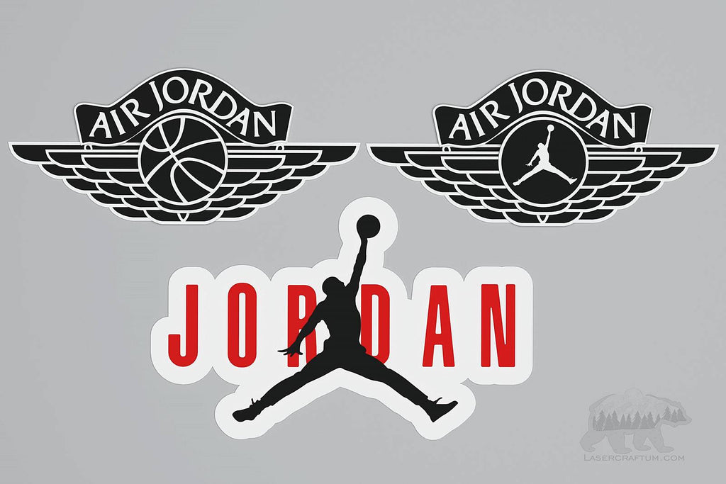 Jordan Logo Layered Design for cutting - LaserCraftum