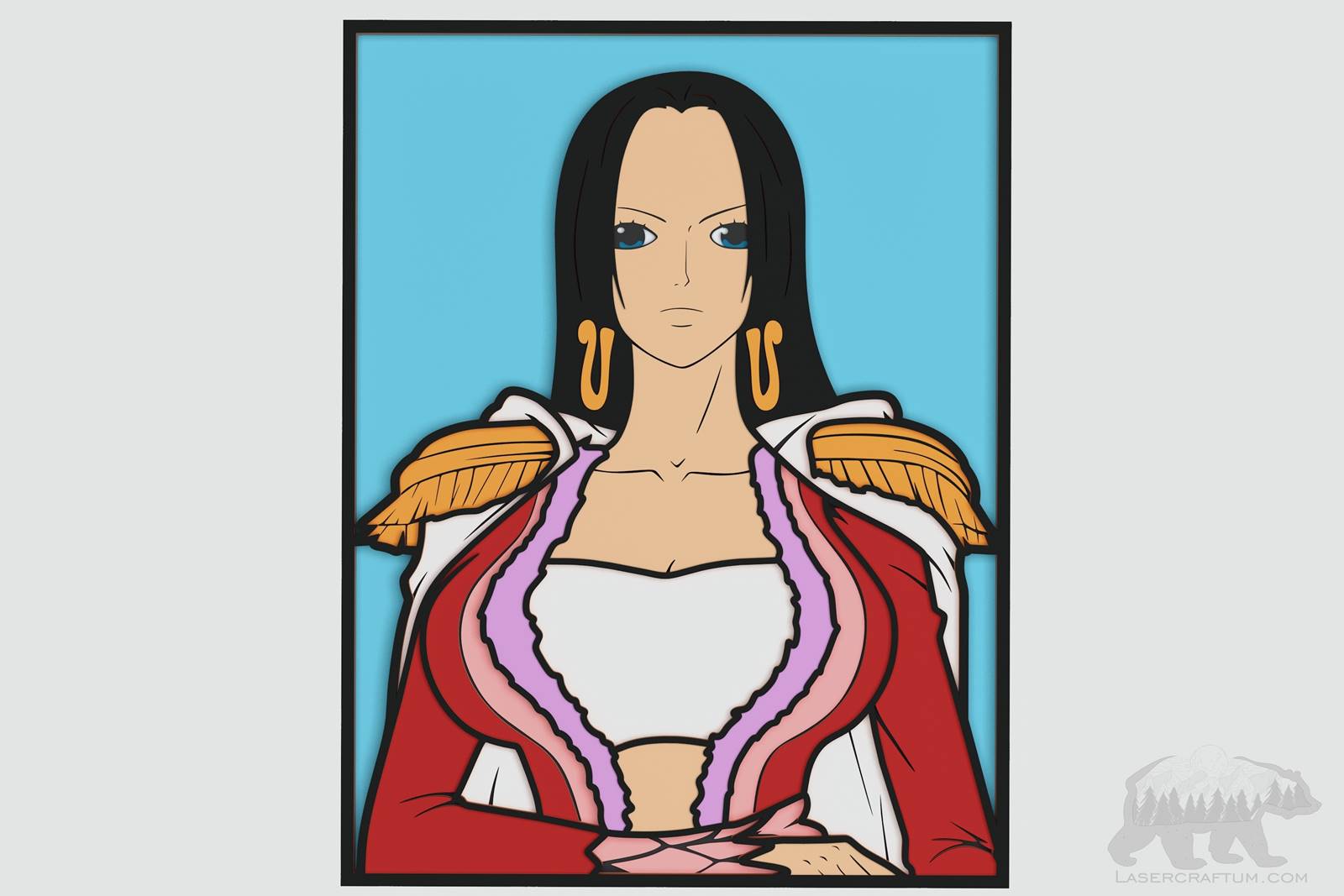 Boa Hancock (One Piece) Layered Design for cutting