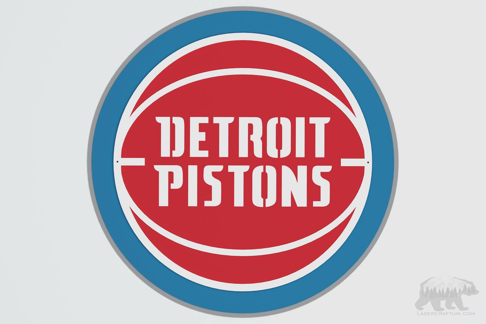 Detroit Pistons Layered Design for cutting