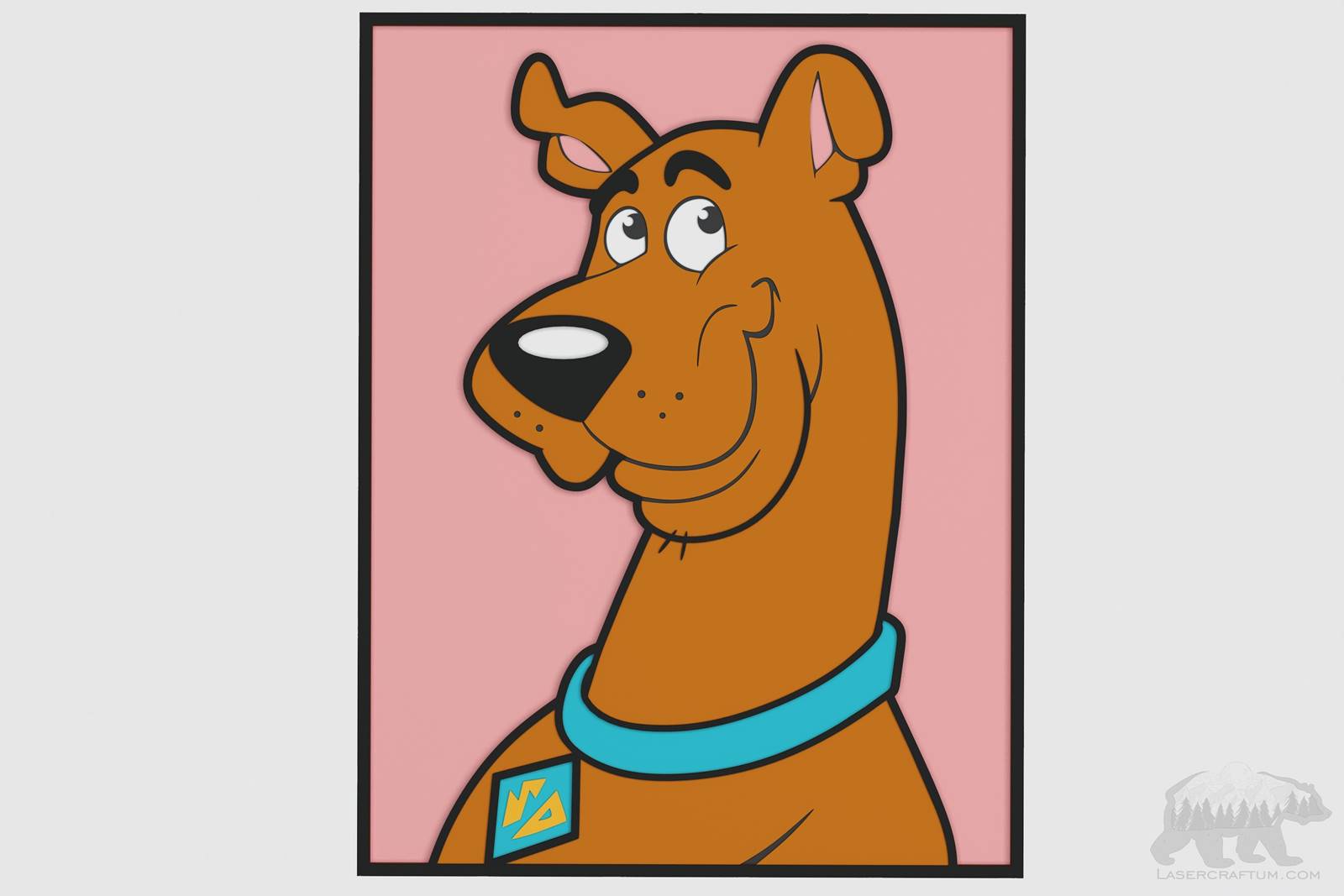 Scooby-Doo Portrait Layered Design for cutting