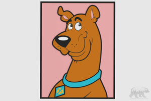 Scooby-Doo Portrait Layered Design for cutting