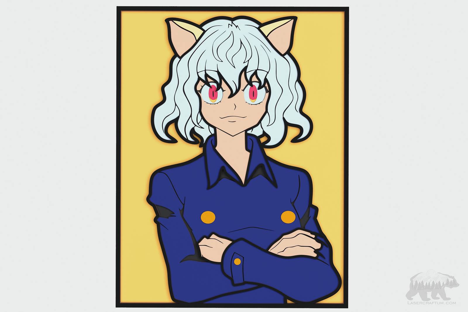 Neferpitou Layered Design for cutting