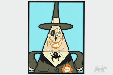 Mayor Portrait (Nightmare Before Christmas) Layered Design for cutting