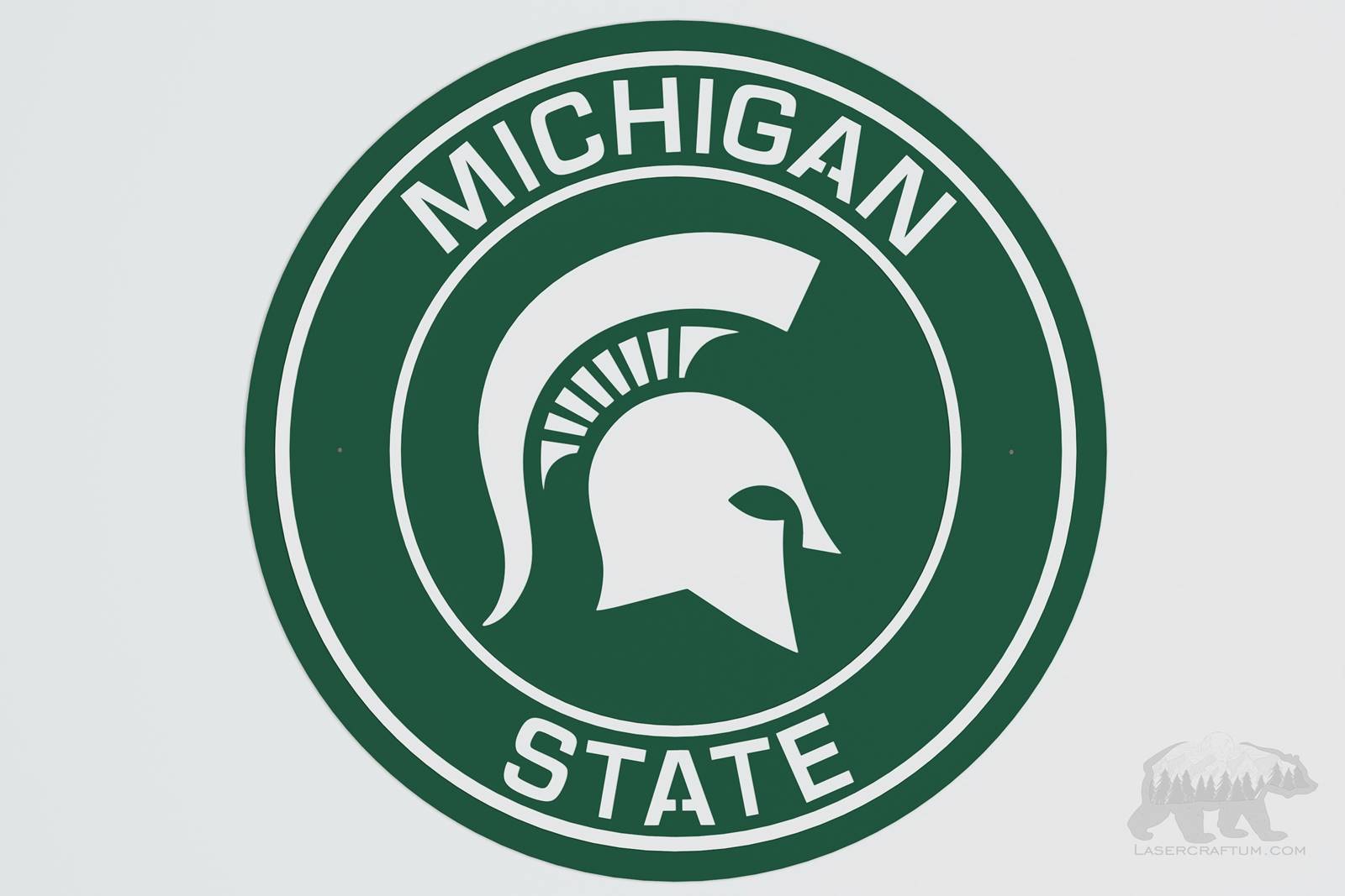 Michigan State Spartans Layered Design for cutting