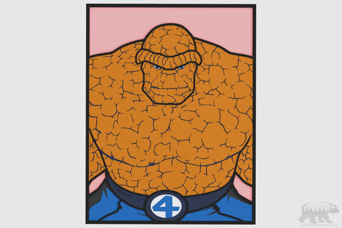 The Thing (Fantastic 4) Layered Design for cutting