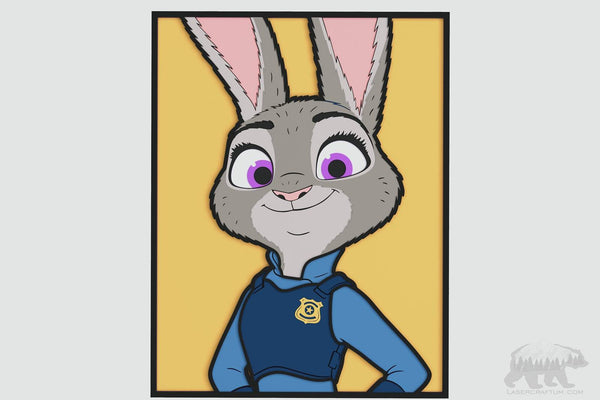 Judy Hopps (Zootopia) Layered Design for cutting