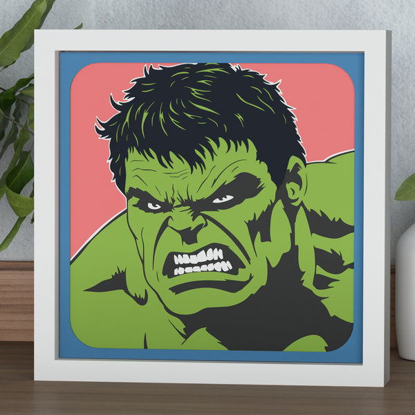 Hulk Shadow Box. File for cutting