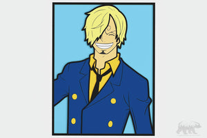 Sanji (One Piece) Layered Design for cutting