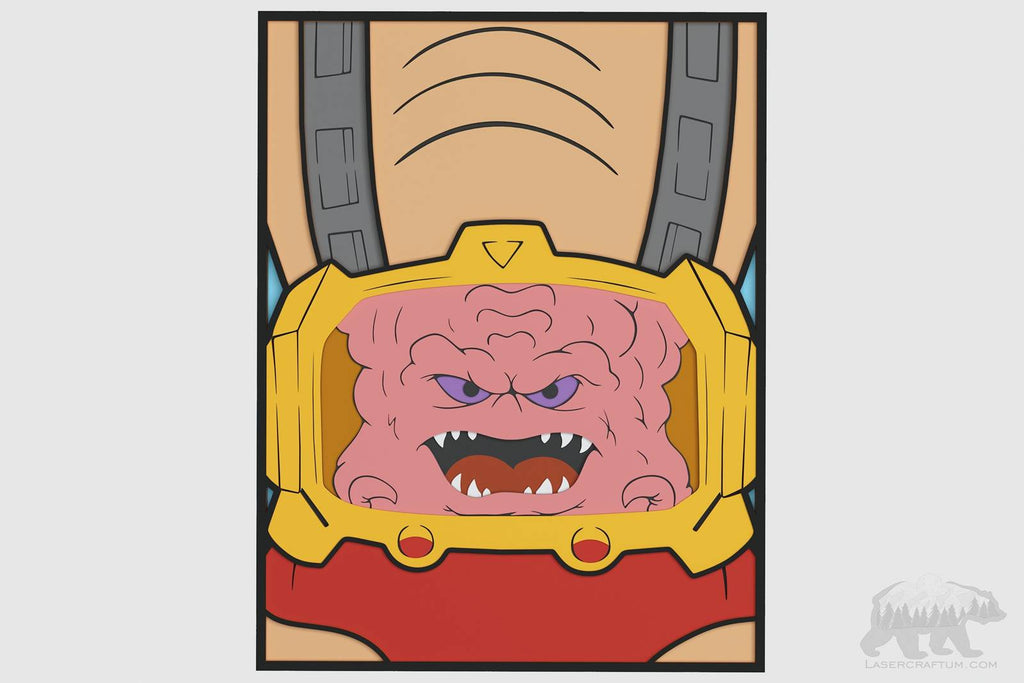 Krang Design Krang Layered Design for cutting - LaserCraftum